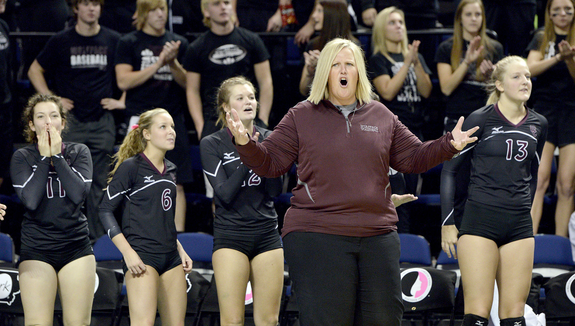Western Christian vs Waterloo Columbus state volleyball